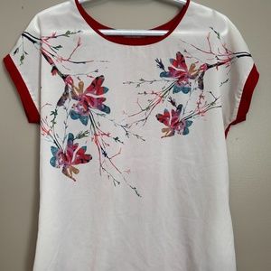 Blouse with Floral Design